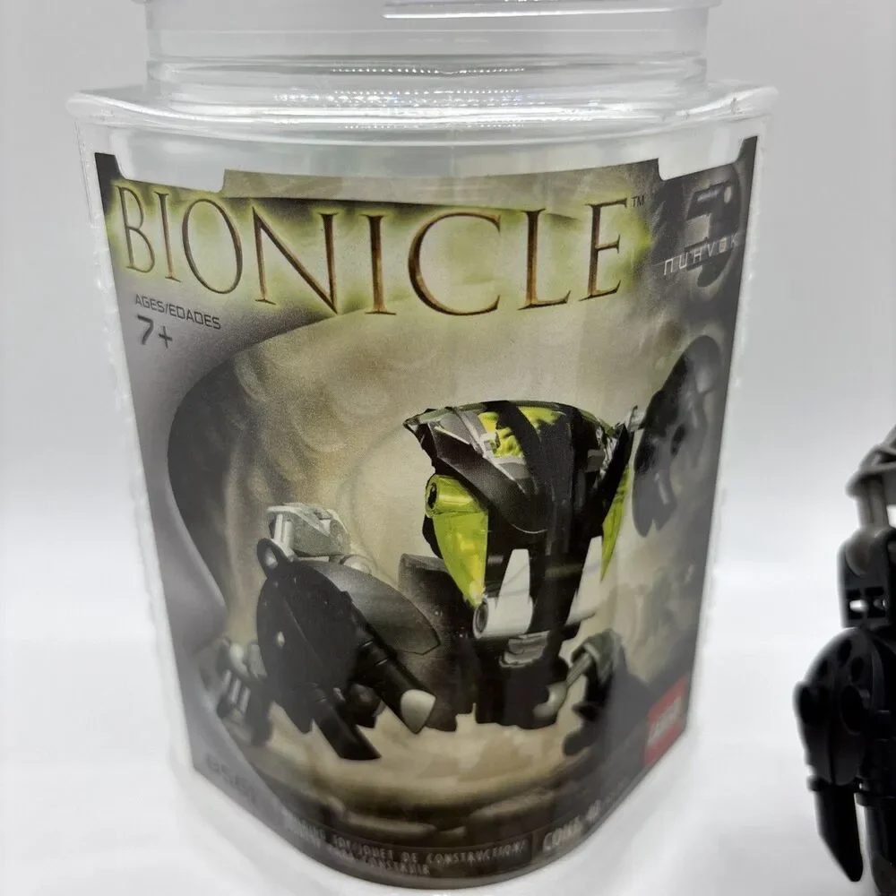 LEGO BIONICLE Bohrok Nuhvok 8561 Canister Complete Set Retired 2002 41pc